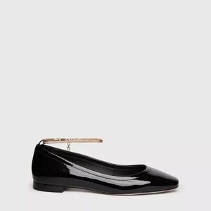 Elegant Black Patent Leather Women's Flats